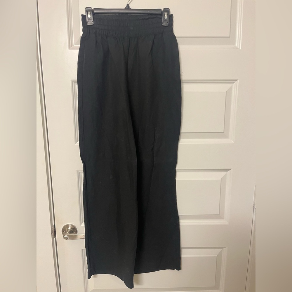 Women’s Black Linen Pants